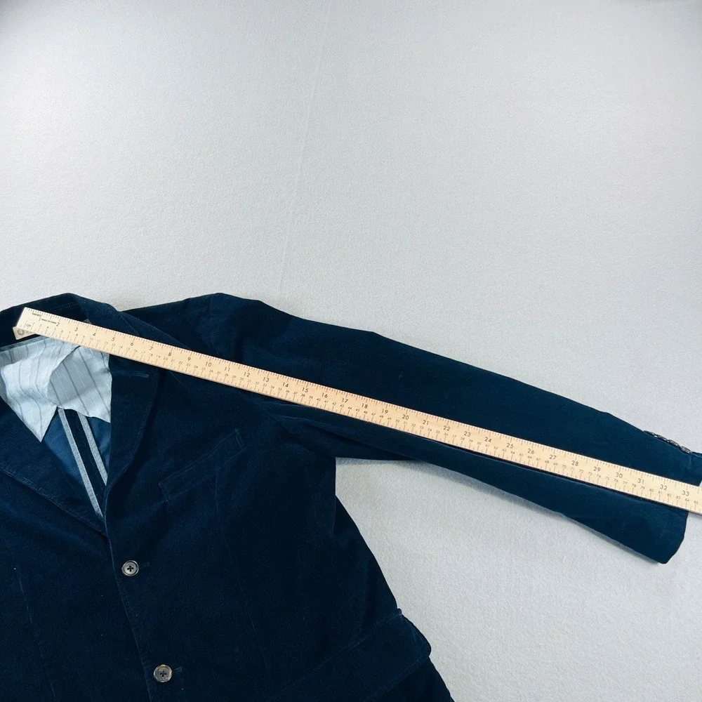 Vintage J.Crew Clayton Sportcoat Mens Size M Navy Blue Corduroy Blazer Preppy